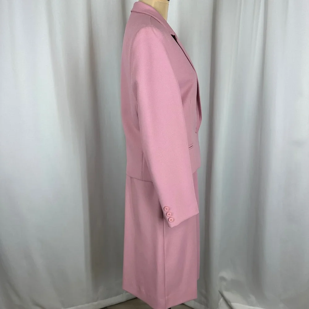 Vintage Haberdashery by Personal Pink Skirt Suit Set Size 10 Union Made